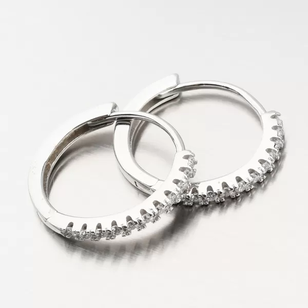 Strieborné kruhy so zirkónmi 20 mm UCST-123049