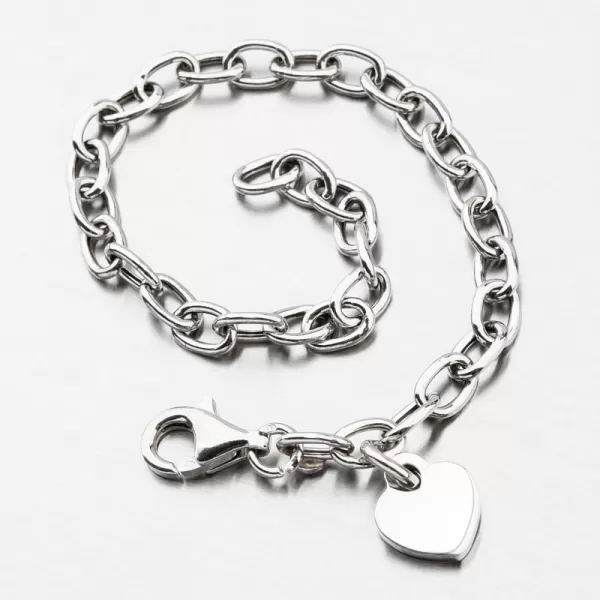 Náramok so srdiečkom - striebro 925 B1400637-1264-SLX