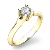 Zásnubný prsteň so zirkónom ZP-10805-ZL-ZIR