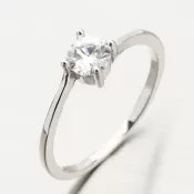 Strieborný prsteň so zirkónom GST-11268