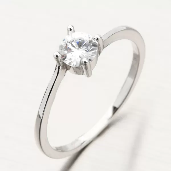 Strieborný prsteň so zirkónom GST-11268