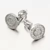 Strieborné náušnice kôstky so zirkónmi UPST-121568S