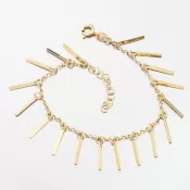 Pozlátený strieborný náramok s príveskami B1902902-2571-SLX