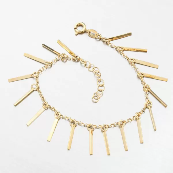 Pozlátený strieborný náramok s príveskami B1902902-2571-SLX