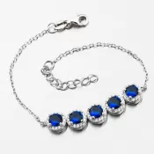 Strieborný náramok so zirkónmi B1603410-1905-SLX