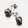 Strieborné náušnice s perlou a so zirkónmi UPST-122616PB