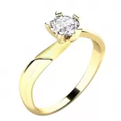 Zásnubný prsteň so zirkónom ZP-10786-ZL-ZIR