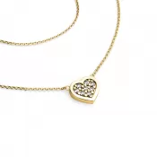 Žlté zlato so srdcom s brilantným 10881-NH01-ZL