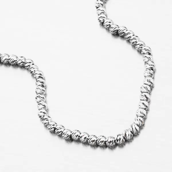 Strieborný náramok facetovanej guličky B1400625-0048-SLX