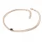 Dámsky náramok ružové zlato 585/1000 prírodný diamant 0,130 ct čierny 10828-NR02-CV-Black