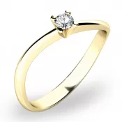 Zásnubný prsteň so zirkónom ZP-10841-ZL-ZIR