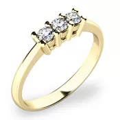 Zásnubný prsteň so zirkónmi ZP-10848-ZL-ZIR