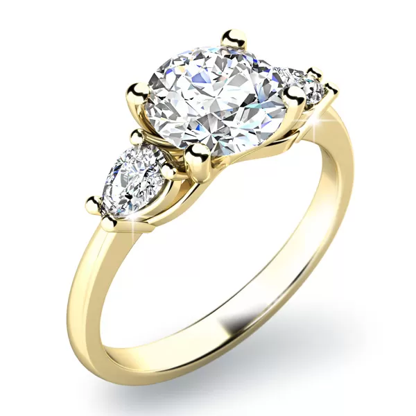 Zásnubný prsteň so zirkónmi ZP-10801-ZL-ZIR