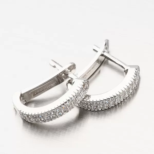 Strieborné náušnice so zirkónmi UCST-121989