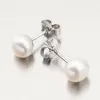 Strieborné náušnice s perlou UPST-123277/P/G