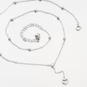 Strieborný náhrdelník so srdcom SST-151190