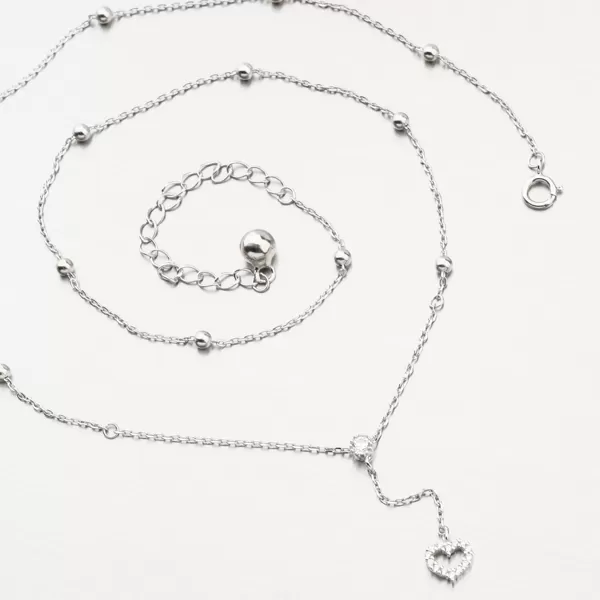 Strieborný náhrdelník so srdcom SST-151190