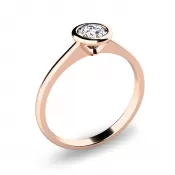 Dámsky prsteň s diamantom ružového zlata 140001D-CV
