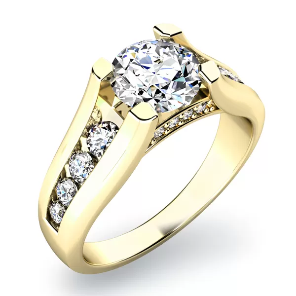 Zásnubný prsteň so zirkónmi ZP-10817-ZL-ZIR