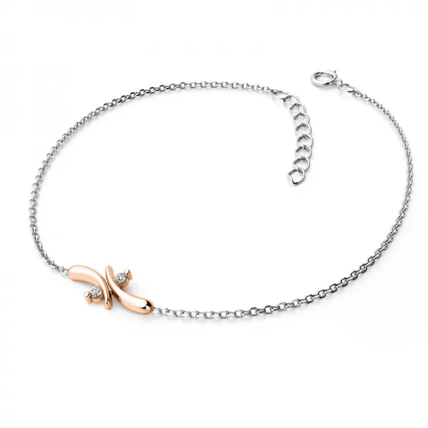 Zlatý náramok s brilliabmi 10851-NR01-BCV