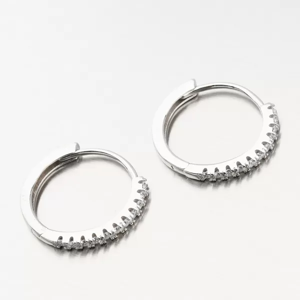 Strieborné kruhy so zirkónmi 20 mm UCST-123049