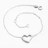 Náramok bieleho zlata so srdcom 614A-011