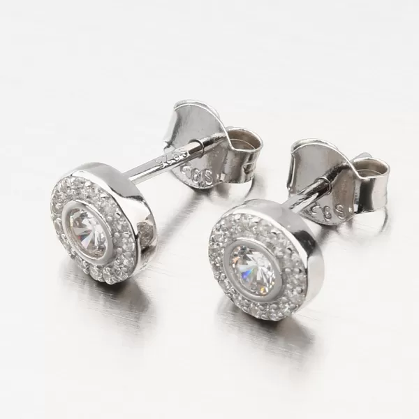 Strieborné náušnice so zirkónmi UPST-122279