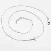 Strieborný náhrdelník s krížikom SST-15546/47