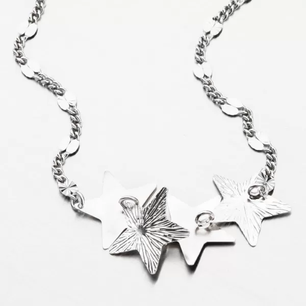 Strieborný náramok s hviezdičkami 92003043-77-SLX