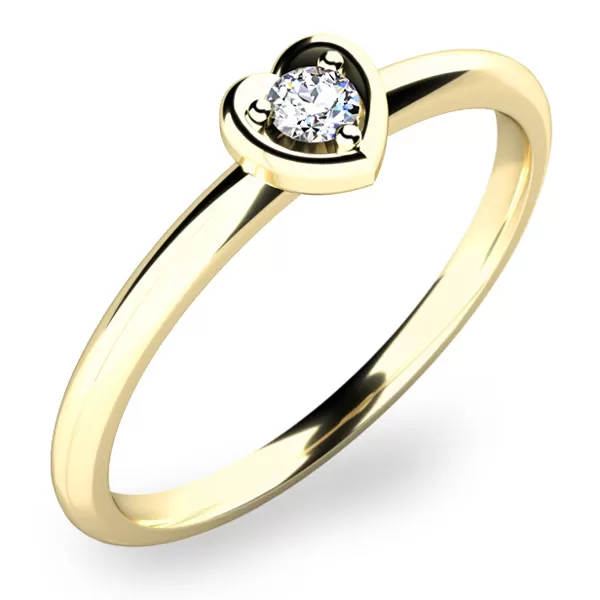 Zásnubný prsteň so zirkónom ZP-10849-ZL-ZIR