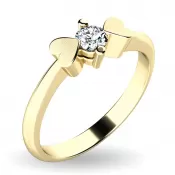 Zásnubný prsteň so zirkónom ZP-10932-ZL-ZIR