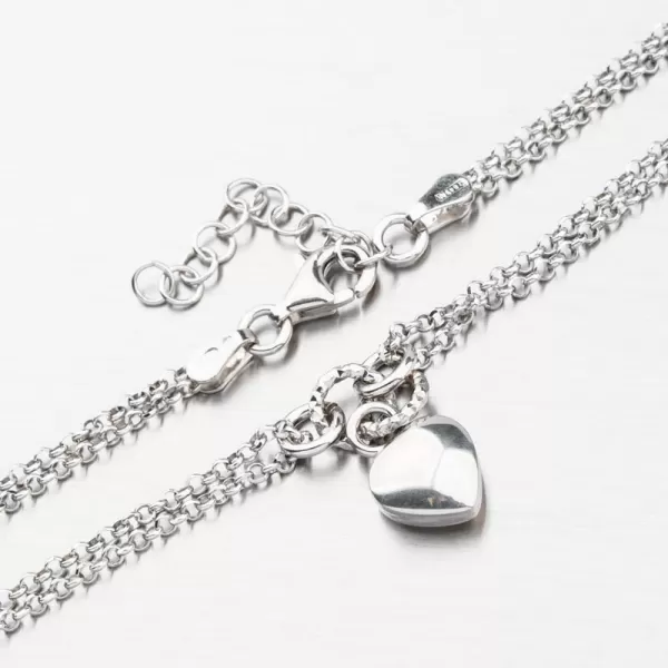 Strieborný náramok so srdiečkom B1702582-1264-SLX