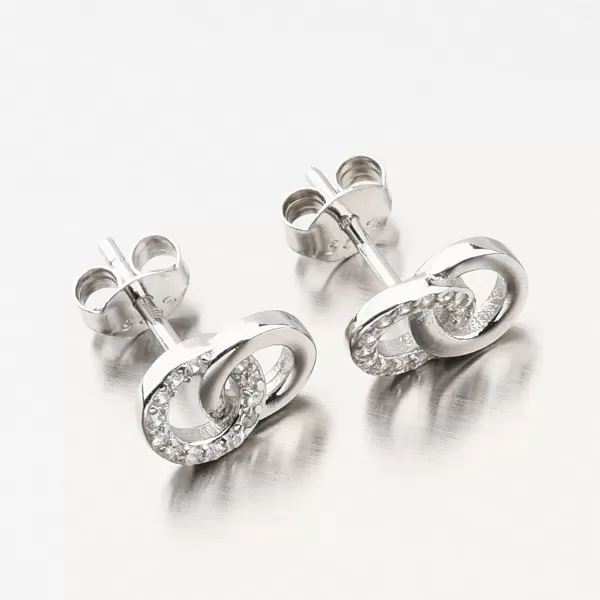 Strieborné náušnice so zirkónmi UPST-122831