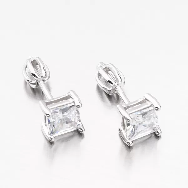 Strieborné náušnice kôstky so zirkónom PKL-2116