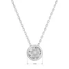 Strieborný náhrdelník s čírym zirkónom 12051.1 crystal