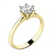 Zásnubný prsteň s diamantom ZP-10720D-ZL