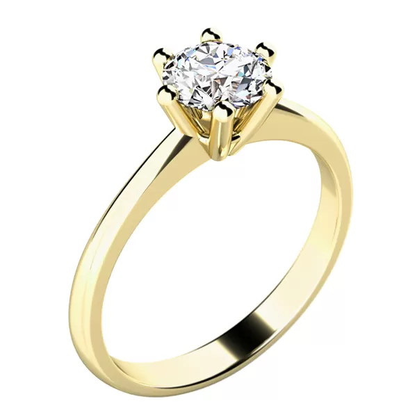 Zásnubný prsteň s diamantom ZP-10720D-ZL