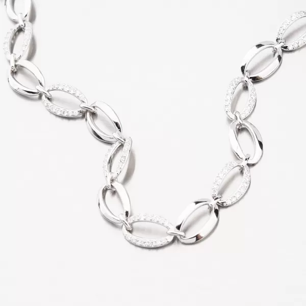 Strieborný náramok so zirkónmi PKL-4005