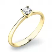 Zásnubný prsteň s diamantom ZP-10820D-ZL