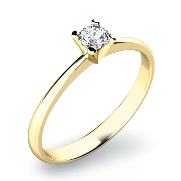 Zásnubný prsteň s diamantom ZP-10820D-ZL