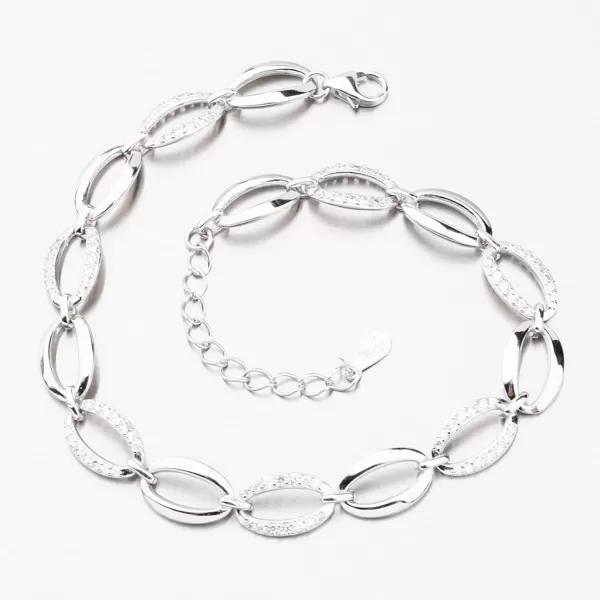 Strieborný náramok so zirkónmi PKL-4005