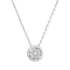 Strieborný náhrdelník s čírym zirkónom 12051.1 crystal