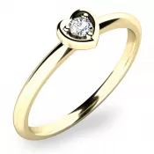 Zásnubný prsteň s diamantom ZP-10849D-ZL