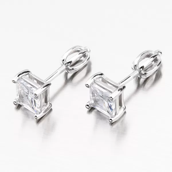 Strieborné náušnice kôstky so zirkónom PKL-2116