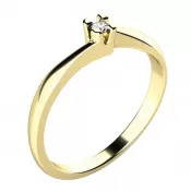 Dámsky prsteň s diamantom 10780D-ZL