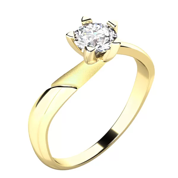 Zásnubný prsteň s diamantom ZP-10786D-ZL