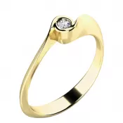 Zásnubný prsteň s diamantom ZP-10783D-ZL