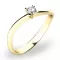 Zásnubný prsteň žlté zlato 585/1000 prírodný diamant 0,052 ct G/SI ZP-10841D-ZL