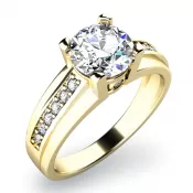 Zásnubný prsteň s diamantmi ZP-10816D-ZL