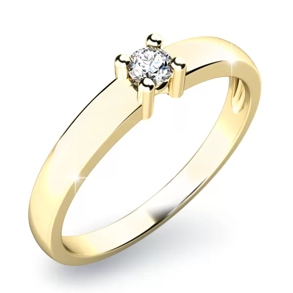 Zásnubný prsteň s diamantom ZP-10796D-ZL
